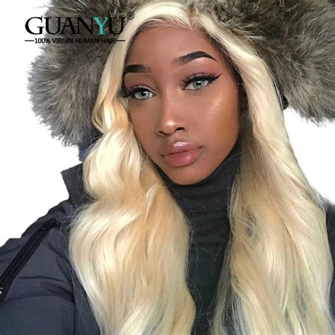 Guanyuhair 613 Blonde Full Lace Human Hair Wigs With Baby Hair Pre