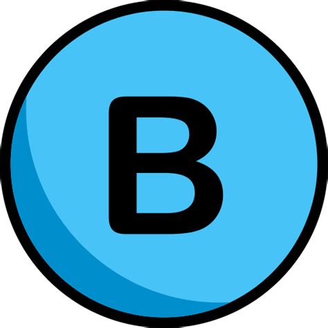 Letter B Generic Outline Color Icon