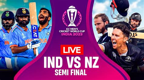 India Vs New Zealand Semi Final World Cup 2023 Cricket 19 Live India Newzealand Youtube