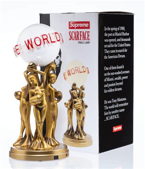 Supreme X Scarface The World Is Yours Desk Lamp Artsy