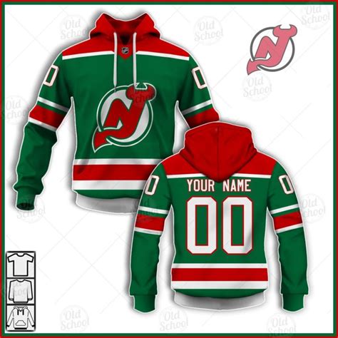 Personalized Vintage NHL New Jersey Devils Throwback Jersey Green - YourGears