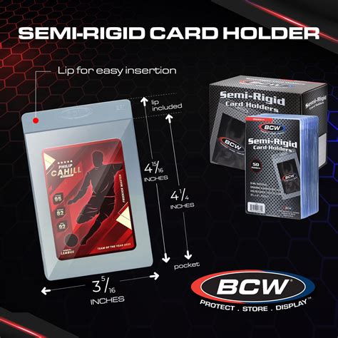 Snapklik Bcw Semi Rigid Card Holder Ct Trading Card Sleeves Psa