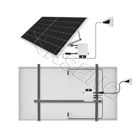 Complete Home Solar Power System Solar Kit On Grid With Micro Inverter