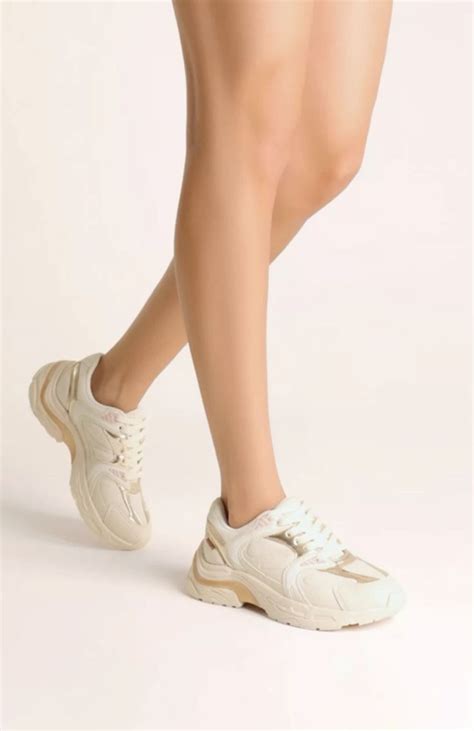 T Nis Nude E Dourado Anacapri Chunky Sporty Zz Mall