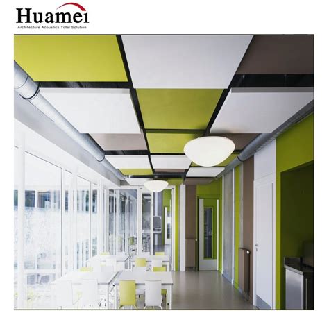 Hot Sale Fiberglass Acoustic Ceiling Tiles Square Edge Mineral Fiber