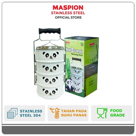 Jual Maspion Rantang Susun Stainless Steel Hello Panda Cm Susun