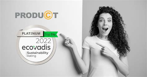 Produ©t Group Improves Ecovadis Rating For 2022 To Platinum Product Ltd