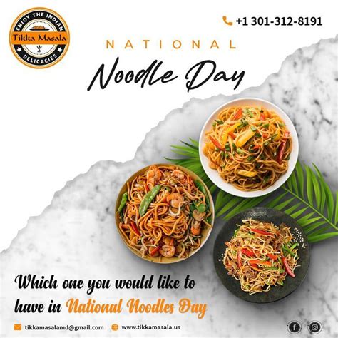 National Noodle Day Indian Food Recipes Food Food Lover