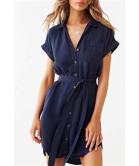 Forever 21（フォーエバー トゥエンティーワン）の「forever 21 Chambray Belted Shirt Dress