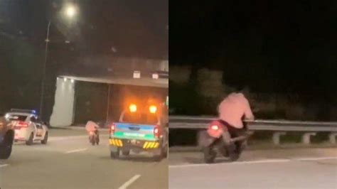 Viral Aksi Kejar Kejaran Polisi Dengan Pemotor Tanpa Helm Yang Masuk