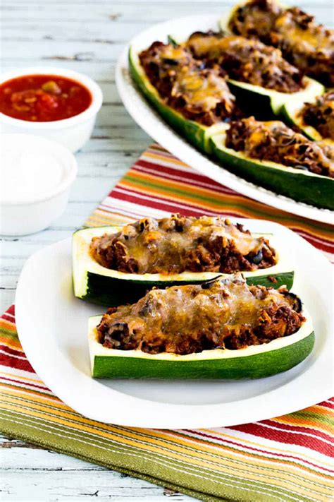 Taco Zucchini Boats Kalyns Kitchen