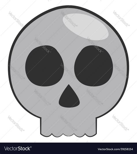 Halloween skull on a white background Royalty Free Vector