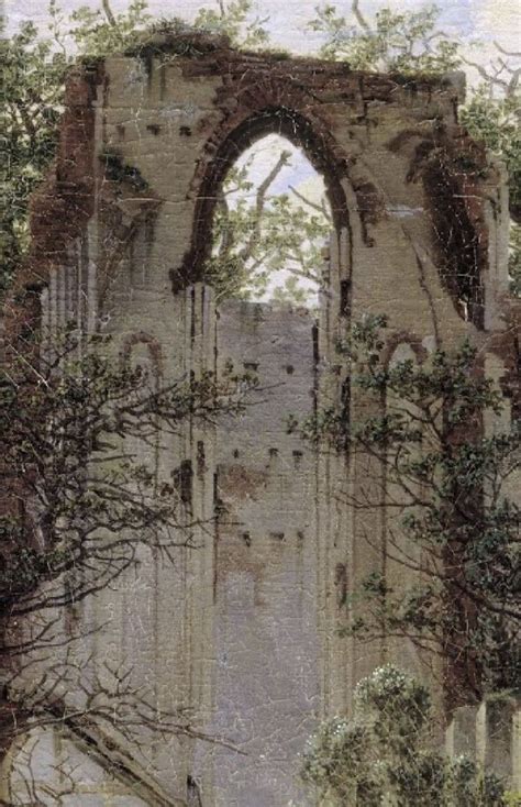 Details Of Kloster Eldena By Caspar David Friedrich