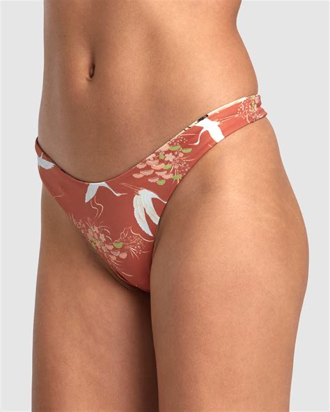 Rvca Tossed Ultra Skimpy Reversible Bikini Pant Multi Surfstitch