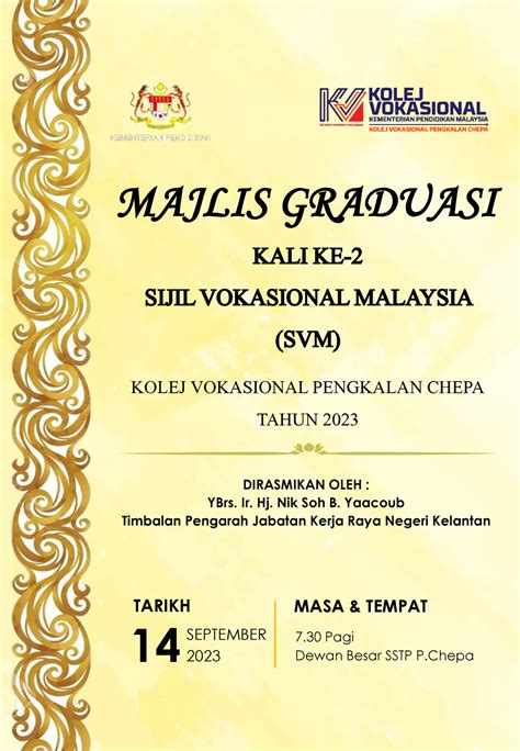 Buku Program Majlis Graduasi Svm 2023 MAJLIS GRADUASI KOLEJ