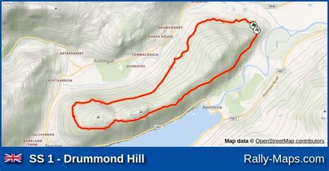 SS 1 Drummond Hill Stage Map Colin McRae Forest Stages Rally 2010