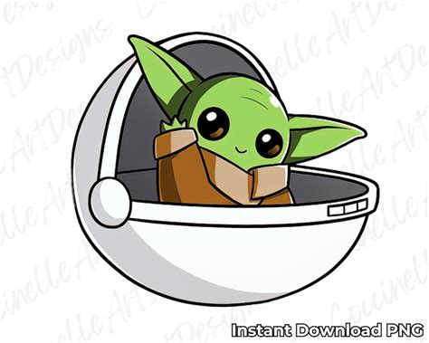 Baby Yoda Png The Mandalorian Png Star Wars Png Mandalorian Etsy