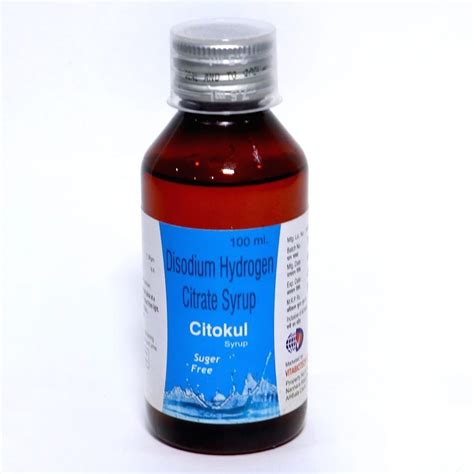 Citokul Disodium Hydrogen Citrate Syrup Packaging Size 100 Ml As