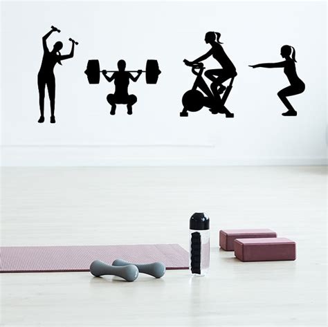 Fitness Stations Wall Decal Gym Decals Wall Decal World