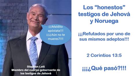 Los Honestos Testigos De Jehov Y Su Situaci N En Noruega Youtube