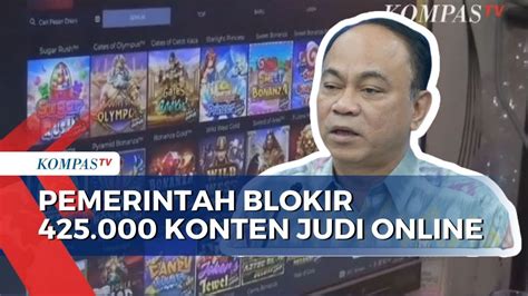 Menkominfo Blokir 425 000 Konten Judi Online Dan Bekukan 2 760 Rekening