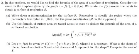 In this problem, we would like to find the formula of | Chegg.com