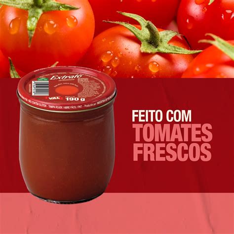 Quantos Ml Tem Um Copo De Extrato De Tomate - Extrato de Tomate Val Copo 190g - Val Alimentos