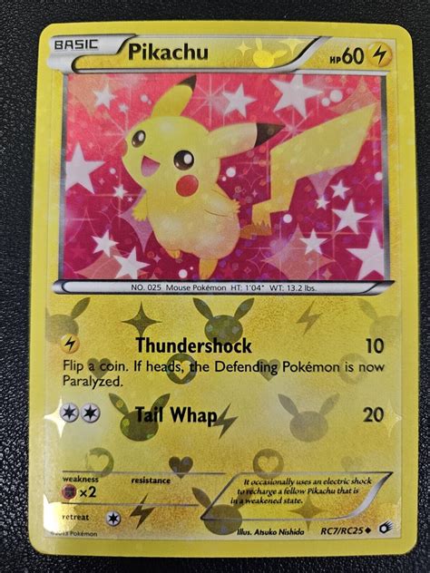 Pikachu RC7 RC25 NM Uncommon Holo Legendary Treasures Pokemon