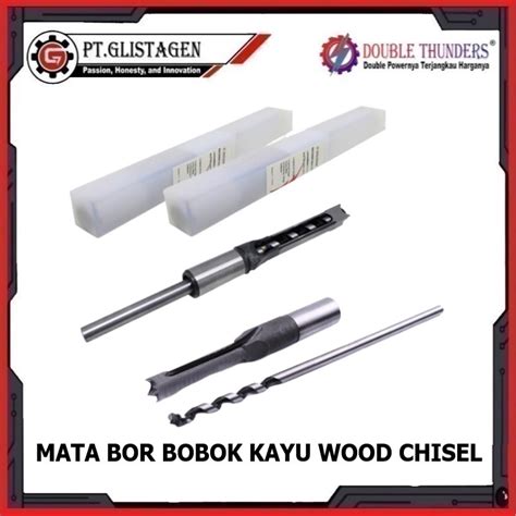 Jual Wood Chisel Mata Bor Bobok Kayu Mortising Square Chisel Set DT