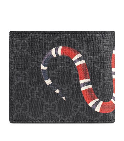 Gucci Gg Supreme Kingsnake Bifold Wallet Harrods Qa