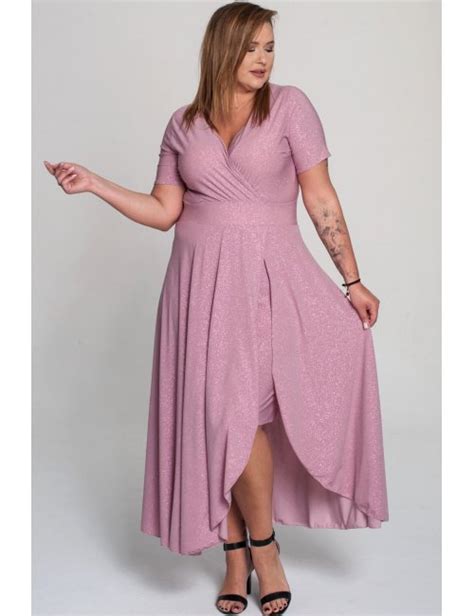 Asymetryczna Sukienka Laprim Zarana Delux Maxi R Owa Plus Size Kolor