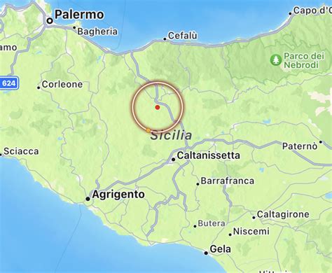 Scossa Di Terremoto In Sicilia Epicentro A Resuttano Dati E Mappe