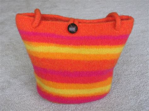 Lily Bag Completed Felted Wool Bag Lily Bag Design By Bla Flickr