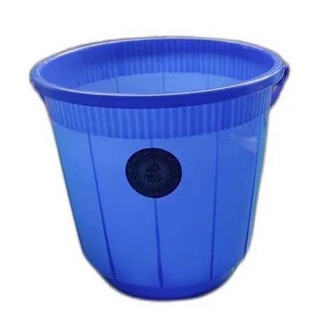 L Blue Plastic Water Bucket For Household Size Cm Height At