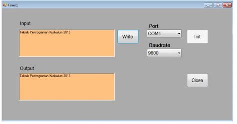 Aplikasi Komunikasi Serial Mikrokontroller Komputer Dengan Visual Basic