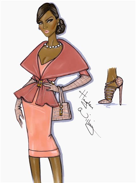 Hayden Williams Fashion Illustrations First Lady By Hayden Williams