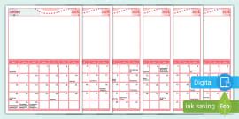 👉 2024 Class Photo Calendar Display Calendar - Twinkl