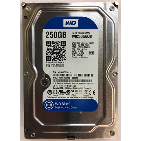 WD2500AAJB-00J3A0 – Western Digital 250GB 7200 RPM IDE 3.5″ HDD – Disk ...