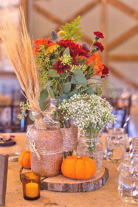 Diy Fall Wedding Centerpieces