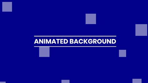 Pure CSS Animated Background Animation