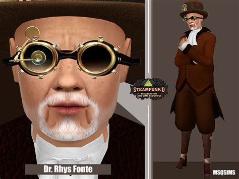 Steampunked Dr Rhys Fonte Tsr Cc Only