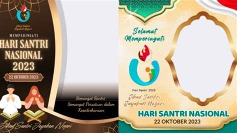 30 Link Twibbon Hari Santri Nasional 2023 Gratis Dengan Desain Menarik