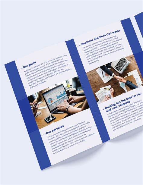 Business Company Bi Fold Brochure Template In PSD Word Pages