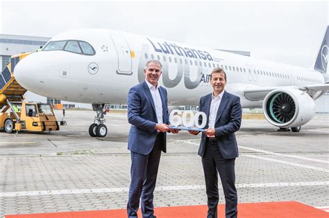 Lufthansa Takes Delivery Of Its 600th Airbus Jet An A321neo Aerotime