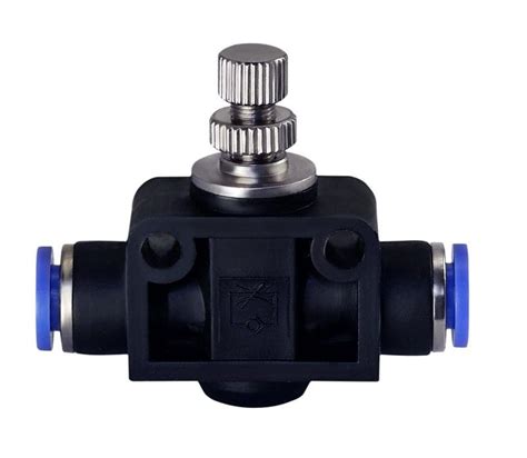 18 Inch Tube Od Flow Speed Control Air Valve Push In Fitting Wic Valve