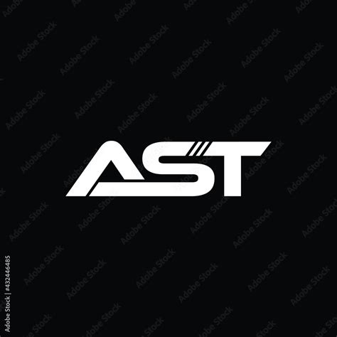 ast , letter logo design Stock Vector | Adobe Stock