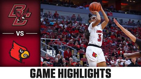 Boston College Vs Louisville Game Highlights 2023 24 ACC Womens