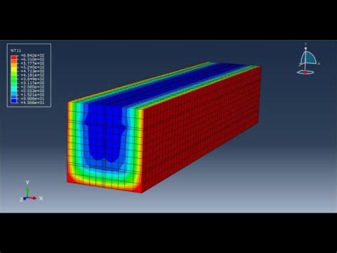 Simulation Composite Beam Concrete And Steel Beam Under Fire Condition