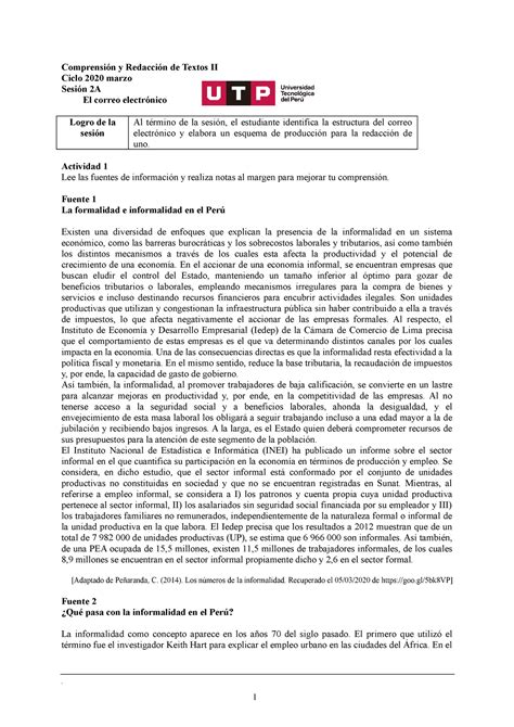 S02 s1 El correo electrónico Comprensión y Redacción de Textos II