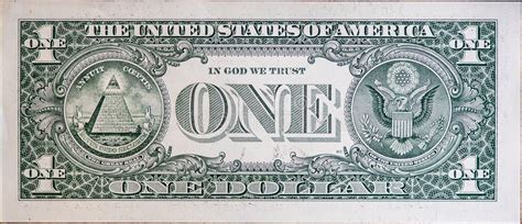 One Dollar Bill Back Close Up Stock Photo - Image of dollar, cash: 4696304